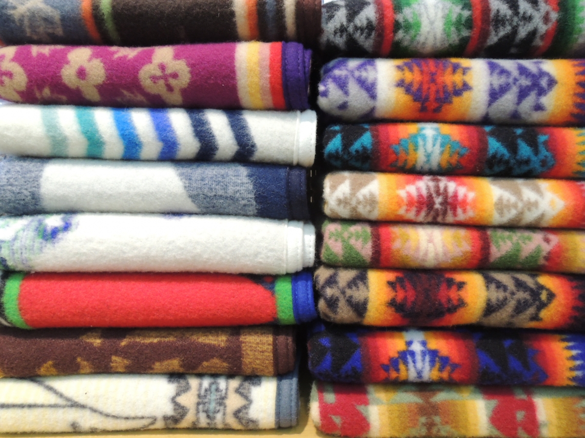 ビンテージ60's○PENDLETONタータンチェックウールブランケット